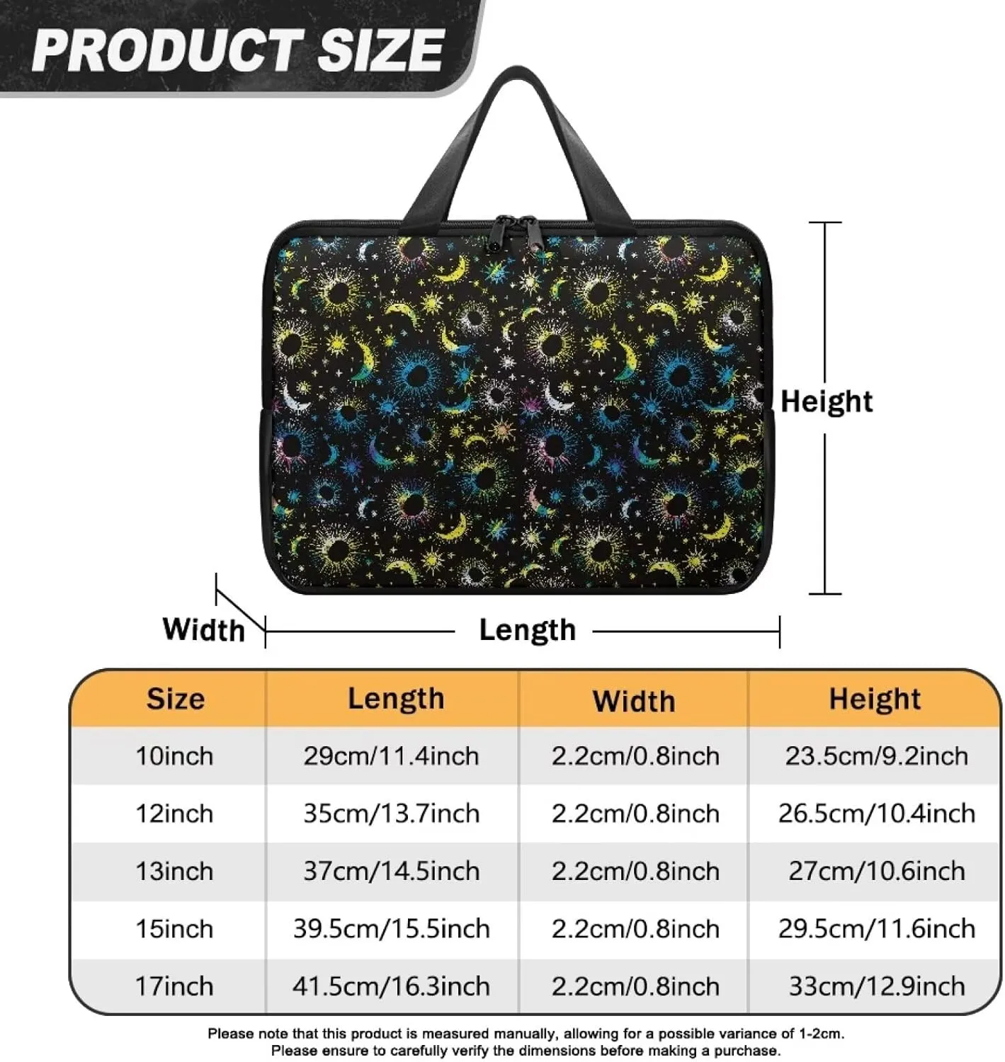 10"-17" Laptop Sleeve, Padded Laptop Case, Thin Portable Laptop Case Bag Compatible with Most of Laptop