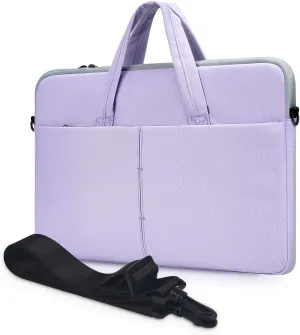 13.3 14 Inch Laptop Shoulder Bag Sleeve Case for Dell Latitude 14/ Inspiron 14 5410, 13.5-14.4 Surface Laptop Studio 6/5/4, HP Lenovo Acer ASUS Chromebook 14/ Stream 14/ IdeaPad/Swift 3,Purple