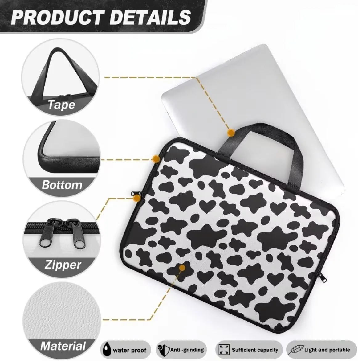 15.6 17.3 inch Laptop Handbag for Women,PU Laptop Case Bag,Laptop Covers,Computer Bags,Laptop Slevee