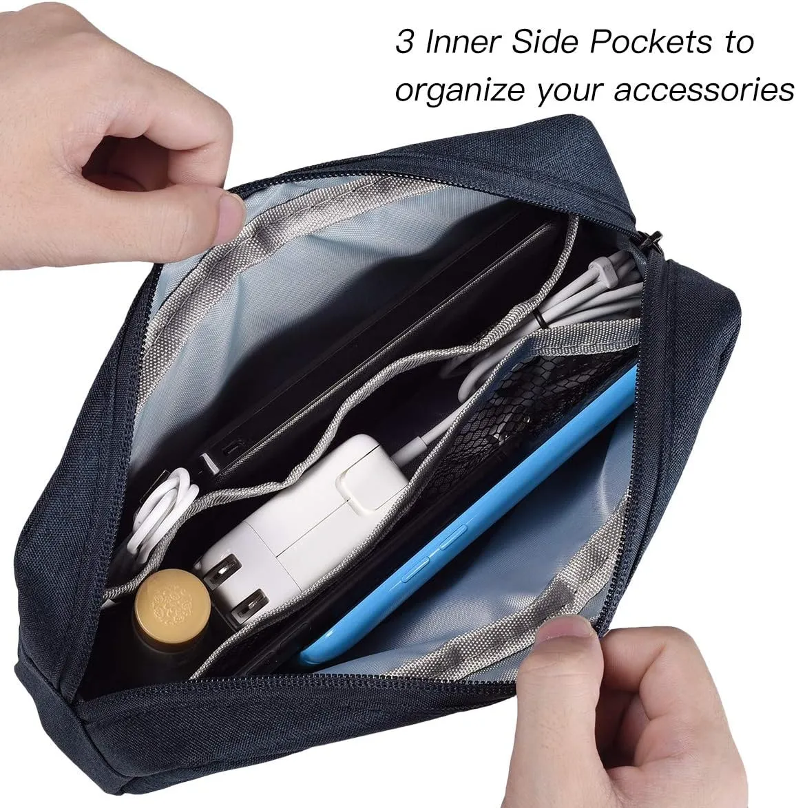 15.6 Inch Laptop Sleeve Case Bag for HP Envy x360/ Pavilion/Victus 15.6" Gaming Laptop, ASUS VivoBook 15.6/TUF/ZenBook 15, IdeaPad 3, Razer Blade 15.6, Acer Dell Samsung Chromebook, Navy Blue