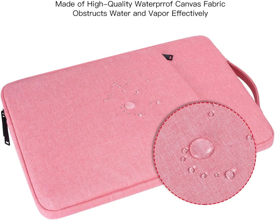 17 17.3 Inch Laptop Bag for Women, Carrying Computer Notebook Sleeve Case for Acer Chromebook 17/ Dell Inspiron/MSI/HP Envy Pavilion/ASUS/Lenovo IdeaPad College School Office Travel,Pink