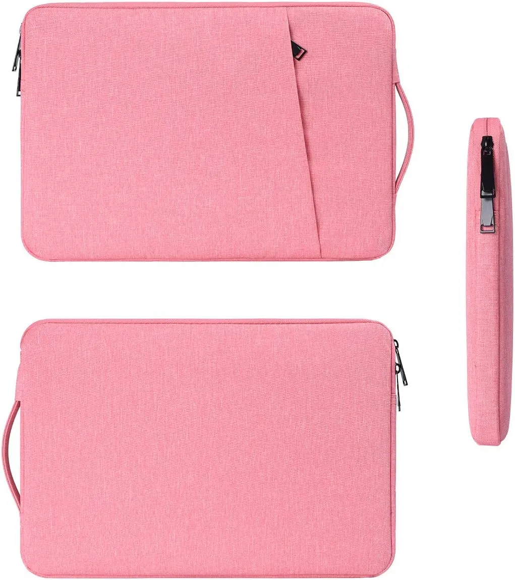 17 17.3 Inch Laptop Bag for Women, Carrying Computer Notebook Sleeve Case for Acer Chromebook 17/ Dell Inspiron/MSI/HP Envy Pavilion/ASUS/Lenovo IdeaPad College School Office Travel,Pink