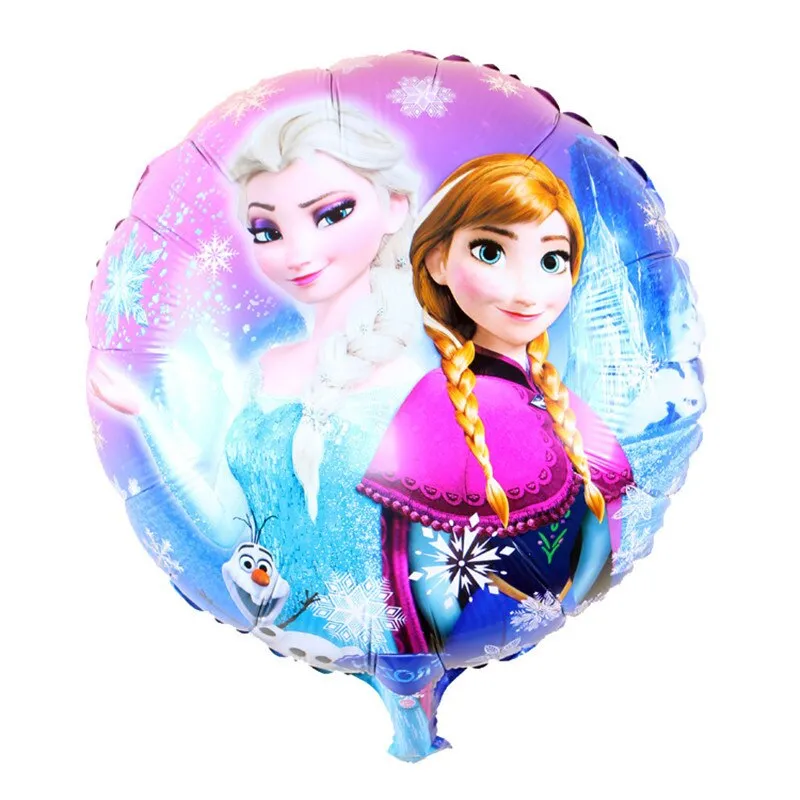 1pc 18 Inch Cartoon Round Belle Snow White Children Toy Inflatable Helium Foil Balloon Happy Birthday Baby Shower Party Decor