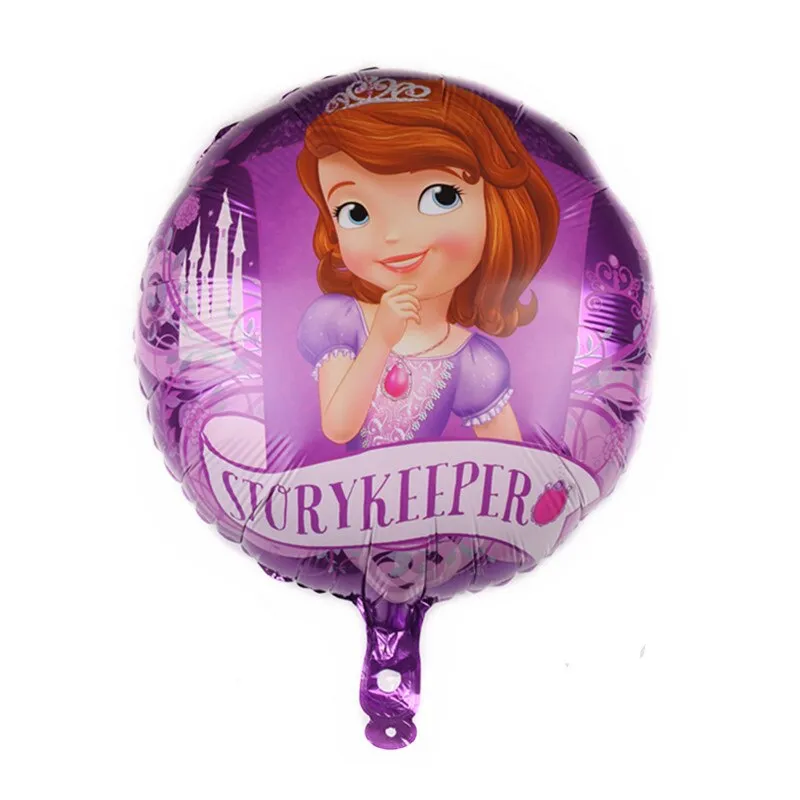 1pc 18 Inch Cartoon Round Belle Snow White Children Toy Inflatable Helium Foil Balloon Happy Birthday Baby Shower Party Decor