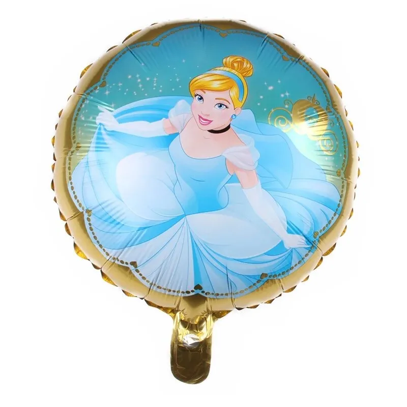 1pc 18 Inch Cartoon Round Belle Snow White Children Toy Inflatable Helium Foil Balloon Happy Birthday Baby Shower Party Decor