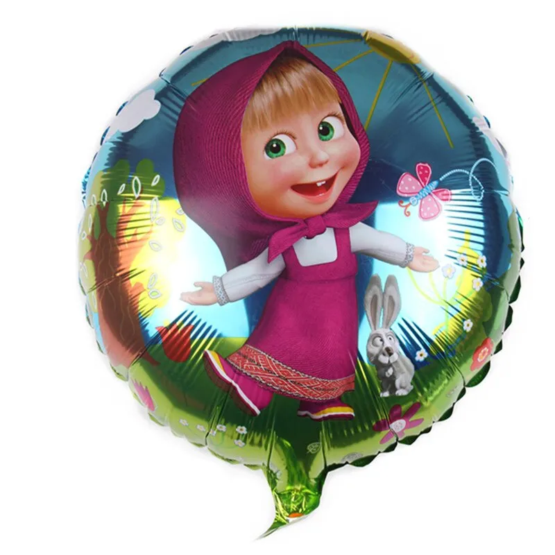 1pc 18 Inch Cartoon Round Belle Snow White Children Toy Inflatable Helium Foil Balloon Happy Birthday Baby Shower Party Decor