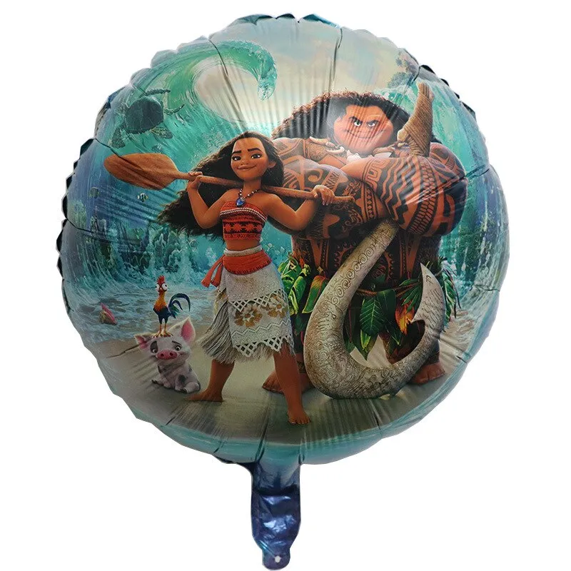 1pc 18 Inch Cartoon Round Belle Snow White Children Toy Inflatable Helium Foil Balloon Happy Birthday Baby Shower Party Decor