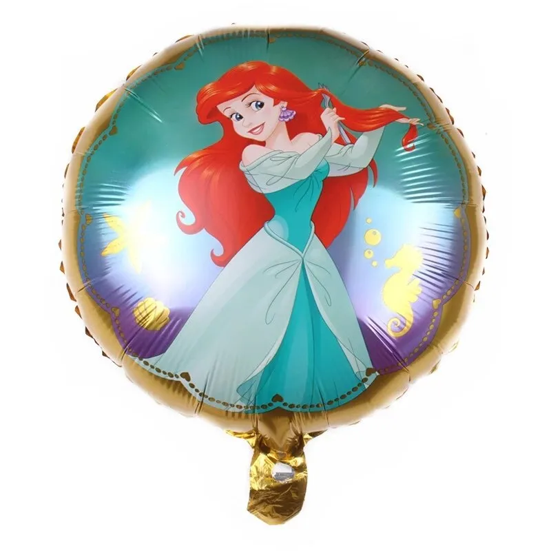 1pc 18 Inch Cartoon Round Belle Snow White Children Toy Inflatable Helium Foil Balloon Happy Birthday Baby Shower Party Decor