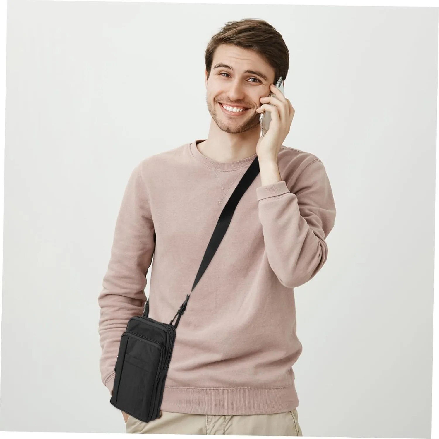 1pc Fanny Pack Messenger Bag Belt Clip Crossbody Bag Cell Phone Purse Belt Pouch Phone Pouch