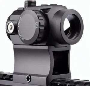 1x20mm Red Green Illuminated Dot Sight Rifle Tactical Optics 7 Brightness for Airsoft Gun Scope Accessories Fit Picatinny Rail Mount Black