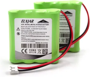 (2-Pack) 4.8V 800mAh Ni-MH Replacement Battery for Standard Horizon HX100 FNB-125 Battery