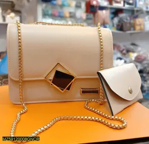 2 Pcs Pu Leather Hand Bag