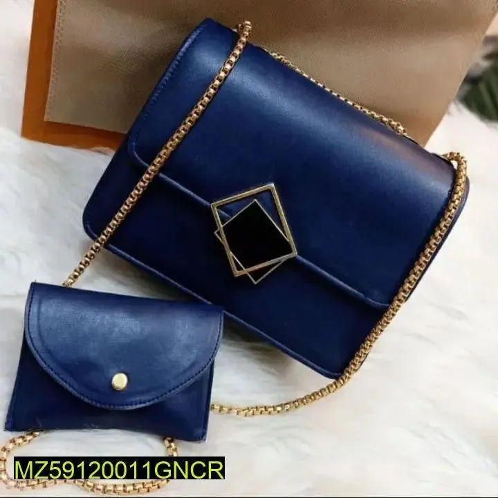 2 Pcs Pu Leather Hand Bag