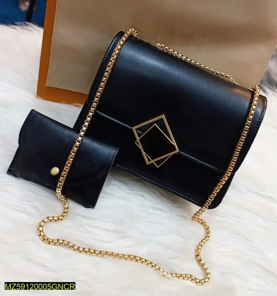 2 Pcs Pu Leather Hand Bag