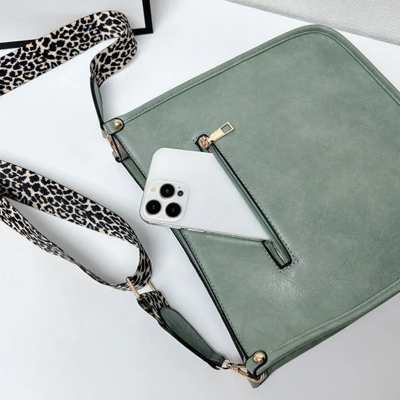 🔥2025 NEW SALES - 50% OFF🔥Colorful Straps Crossbody Leather Bags🏆