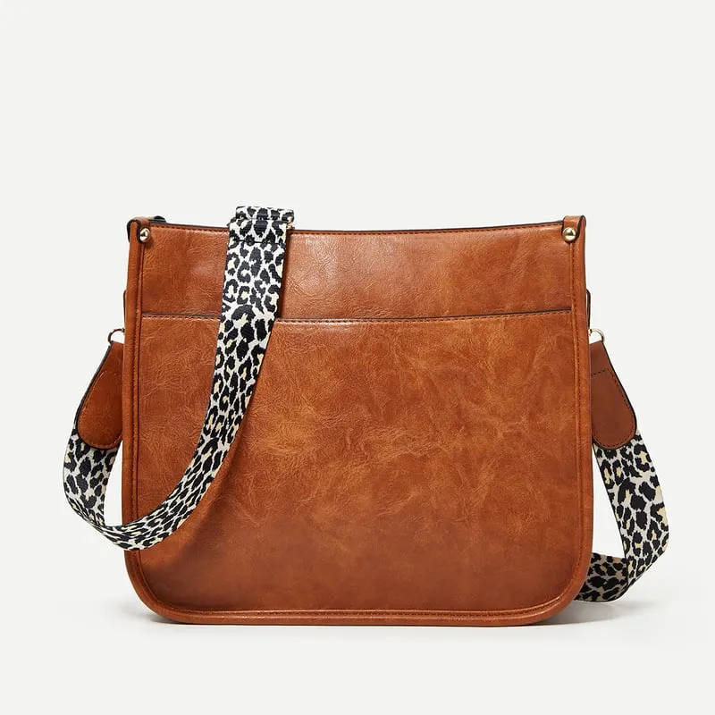 🔥2025 NEW SALES - 50% OFF🔥Colorful Straps Crossbody Leather Bags🏆