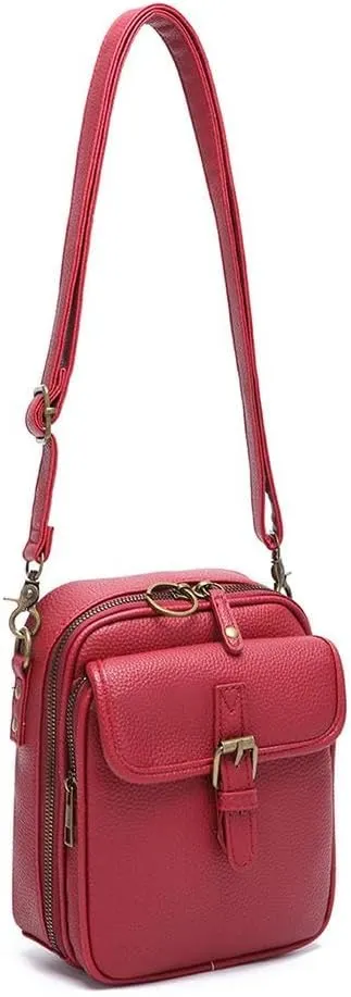 2025 Vintage Messenger Bag, Double Layer Large Capacity Sling Bag Crossbody Shoulder Bag, Small Purse Mini Messenger Handbag