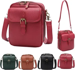 2025 Vintage Messenger Bag, Double Layer Large Capacity Sling Bag Crossbody Shoulder Bag, Small Purse Mini Messenger Handbag