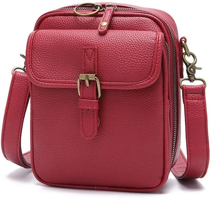 2025 Vintage Messenger Bag, Double Layer Large Capacity Sling Bag Crossbody Shoulder Bag, Small Purse Mini Messenger Handbag