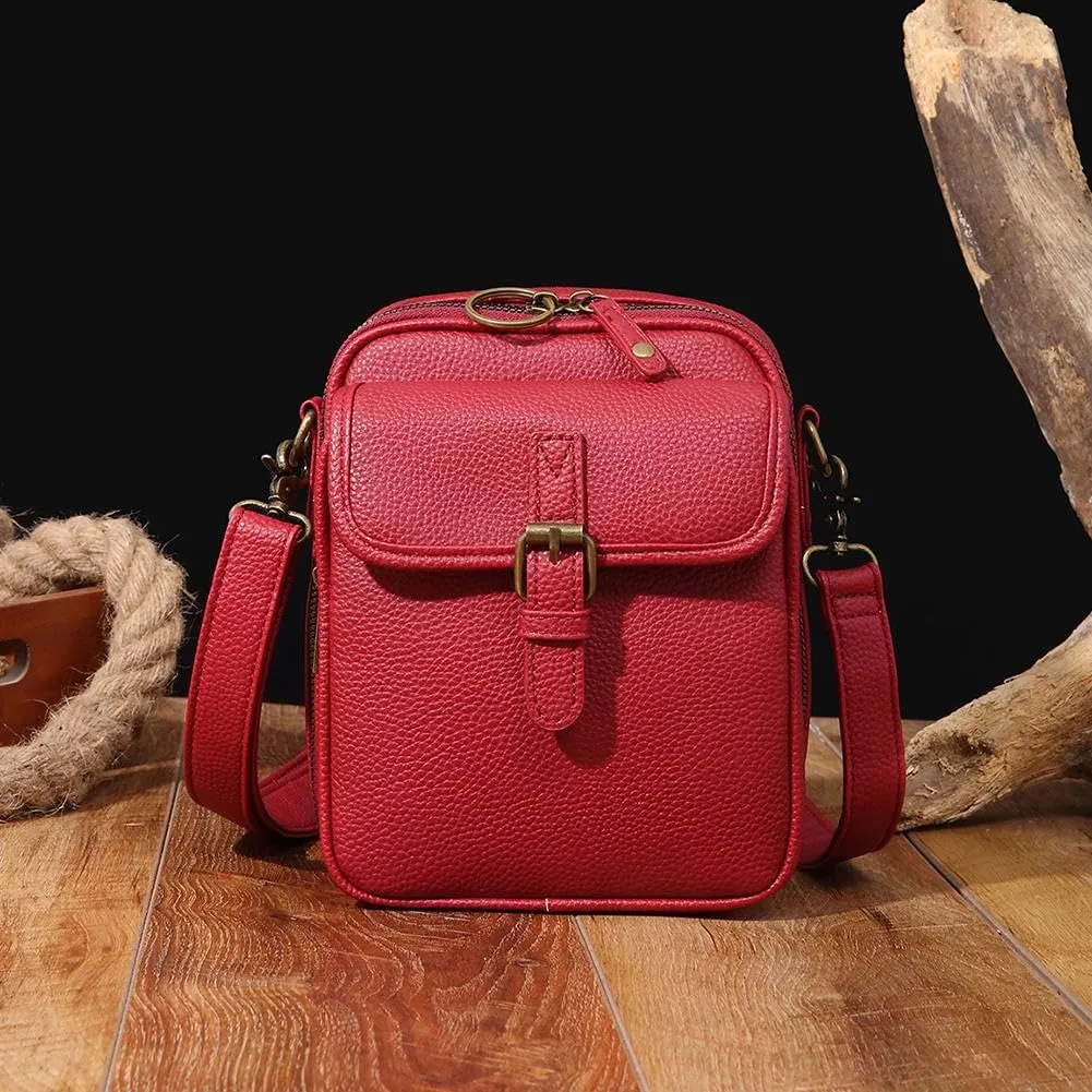 2025 Vintage Messenger Bag, Double Layer Large Capacity Sling Bag Crossbody Shoulder Bag, Small Purse Mini Messenger Handbag