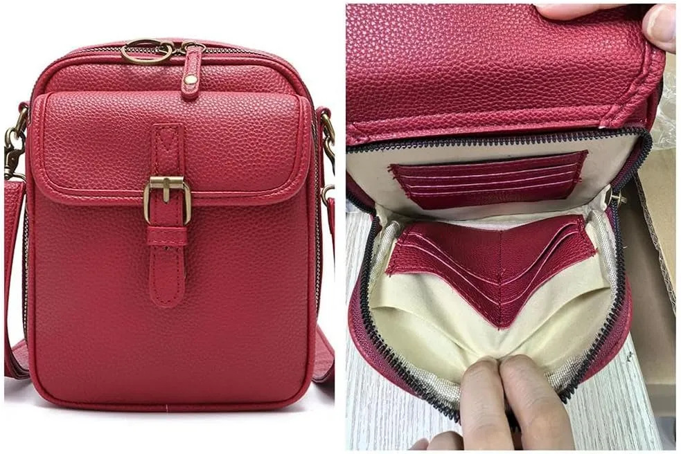 2025 Vintage Messenger Bag, Double Layer Large Capacity Sling Bag Crossbody Shoulder Bag, Small Purse Mini Messenger Handbag