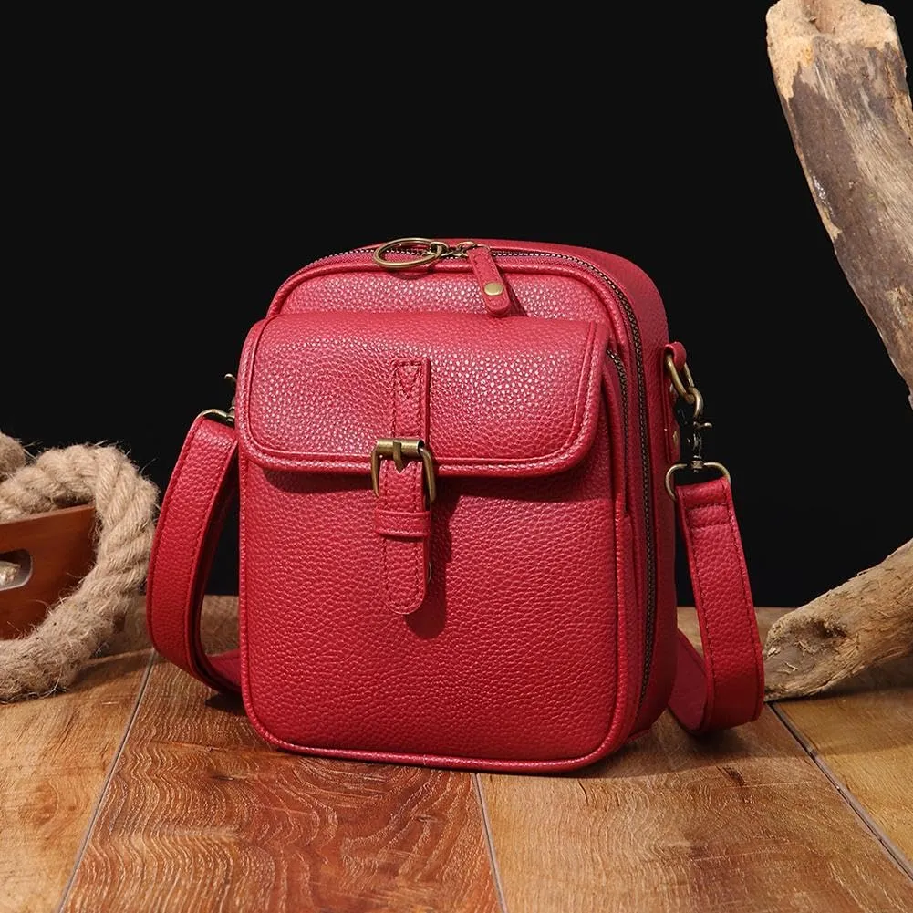 2025 Vintage Messenger Bag, Double Layer Large Capacity Sling Bag Crossbody Shoulder Bag, Small Purse Mini Messenger Handbag