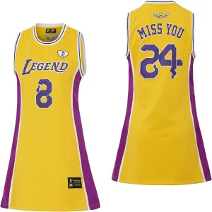 24 Womens Legend Basketball Shirt,Miss You Snakeskin Hip Hop Sport Sleeveless Dress
