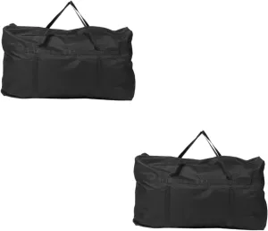 2pcs Large Tote Bag for Travel Oxford Storage Box Bag Portable Foldable Garment Duffle