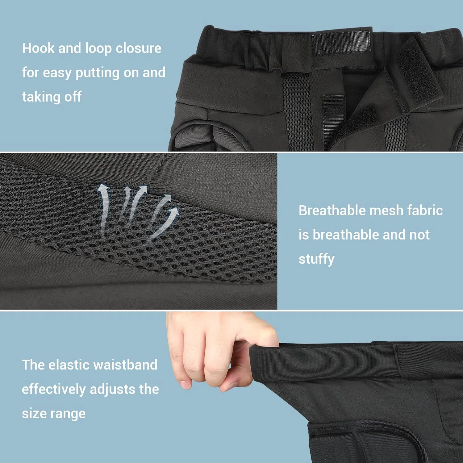 3D Hip Protection Eva Butt Pads Protective Padded Shorts Crash Pad Impact Gear for Skiing Skating Snowboarding Skateboarding