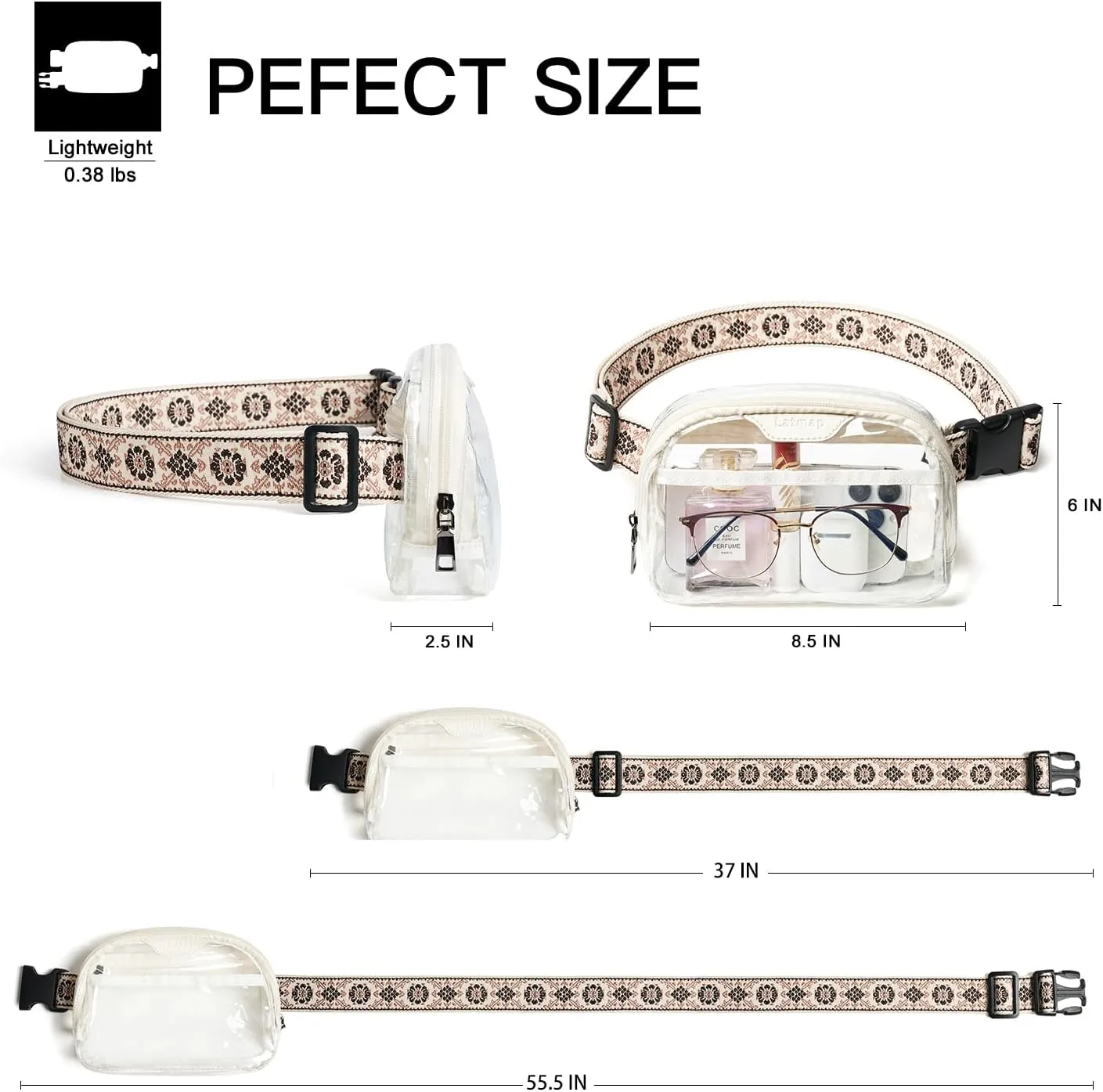 3L Fanny Packs Belt Bag for Women Small Everywhere Crossbody Bag Waist Bag Faux Leather Sling Chest Bag Purse