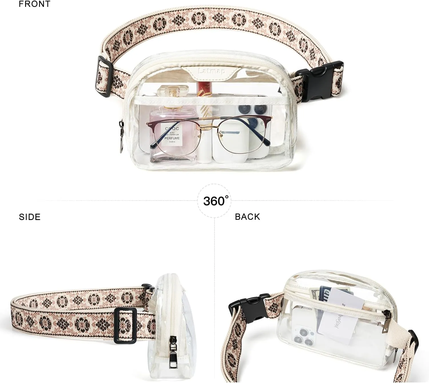 3L Fanny Packs Belt Bag for Women Small Everywhere Crossbody Bag Waist Bag Faux Leather Sling Chest Bag Purse