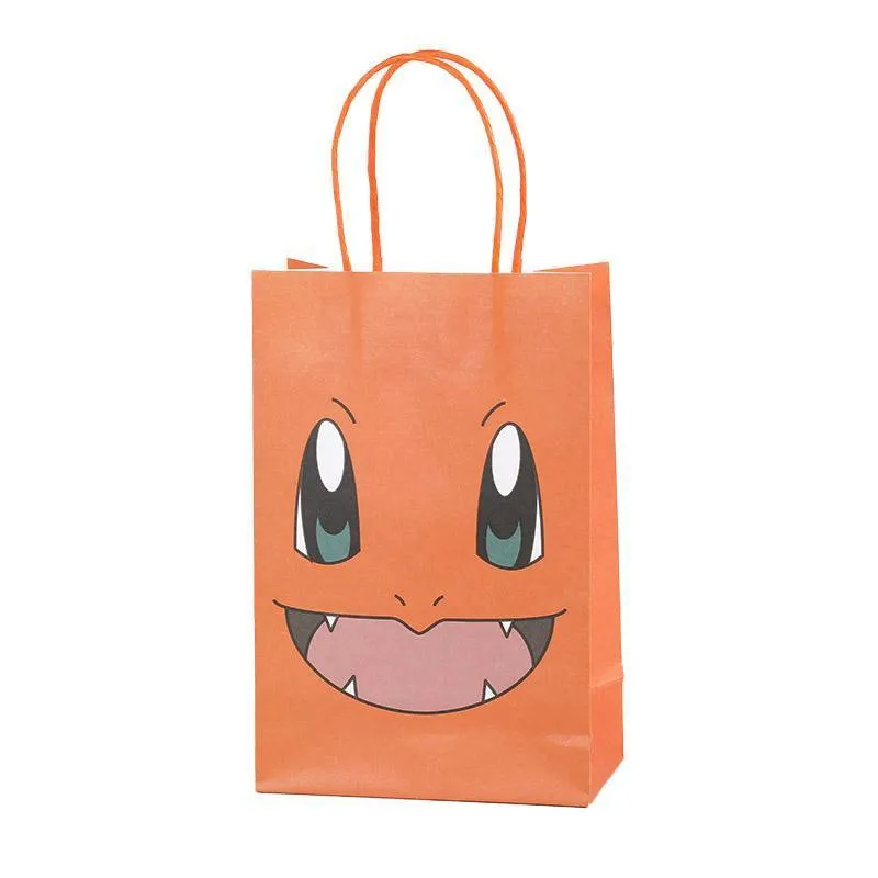 40PCS Cartoon Expression Portable Dinosaur Gift Bag AU