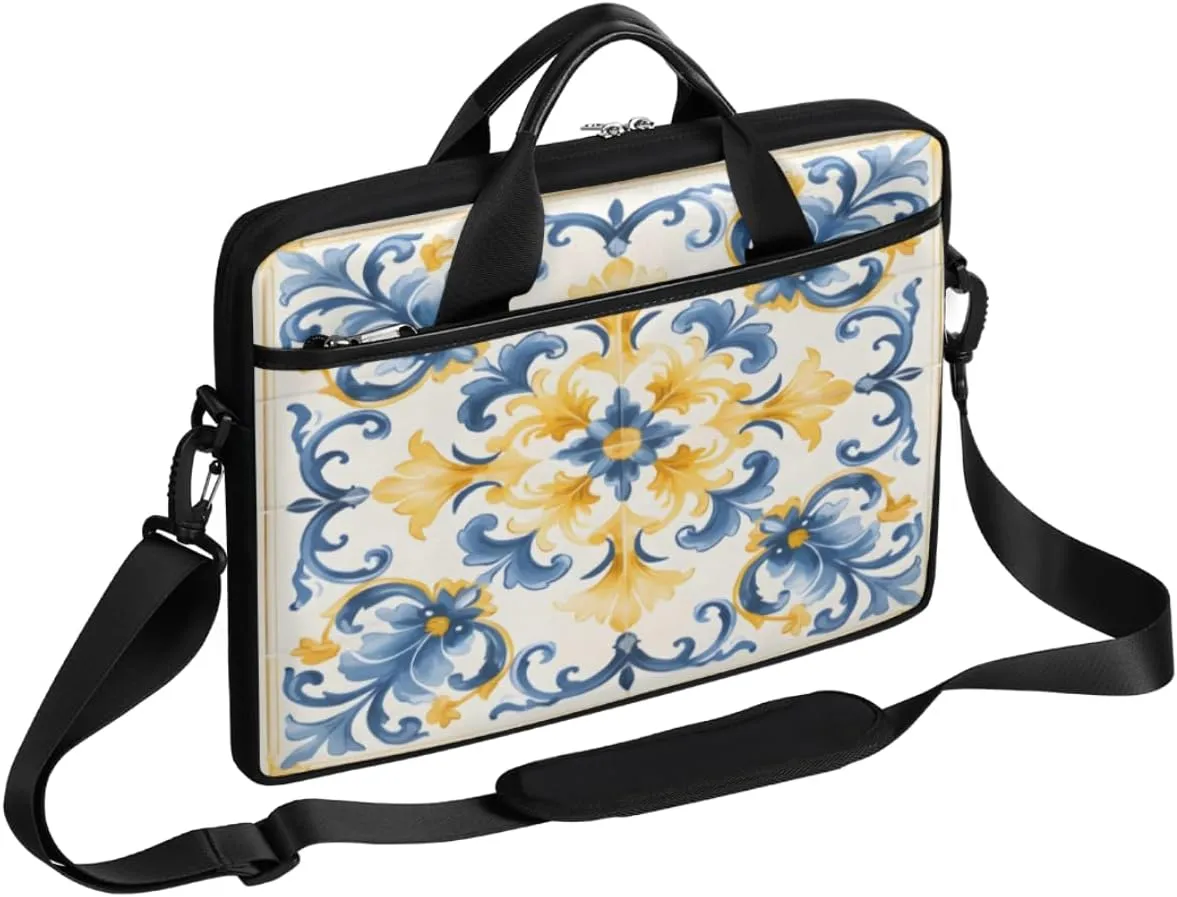 Abstract Fun Design Laptop Shoulder Bag for Tablet Computer Notebook Sleeve Messenger Carrying Case Briefcase Tote