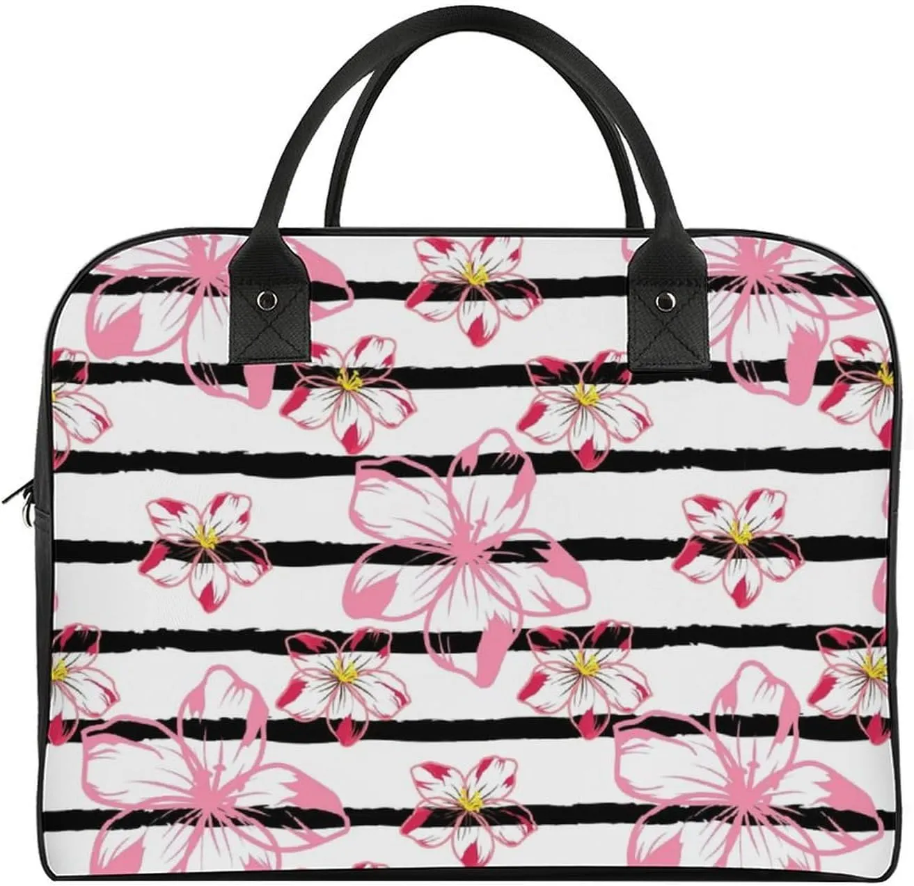 Adult Crossbody Nylon Oriental Cherry Novelty Handbag for Traveling 13" X 19" X 8"