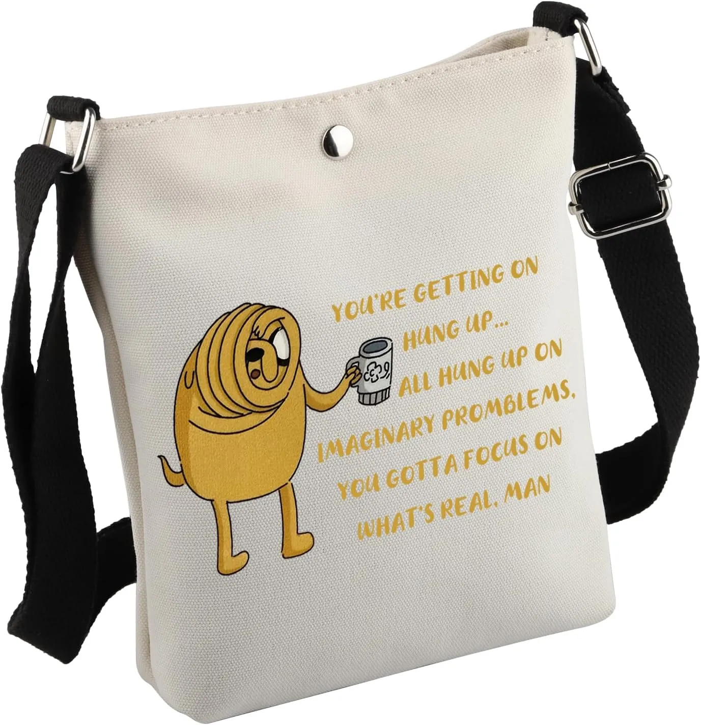Adventure Cartoon Inspired Gift J-ake Crossbody Bag Adventure Cartoon Merch Adventure Cartoon Lover Gift