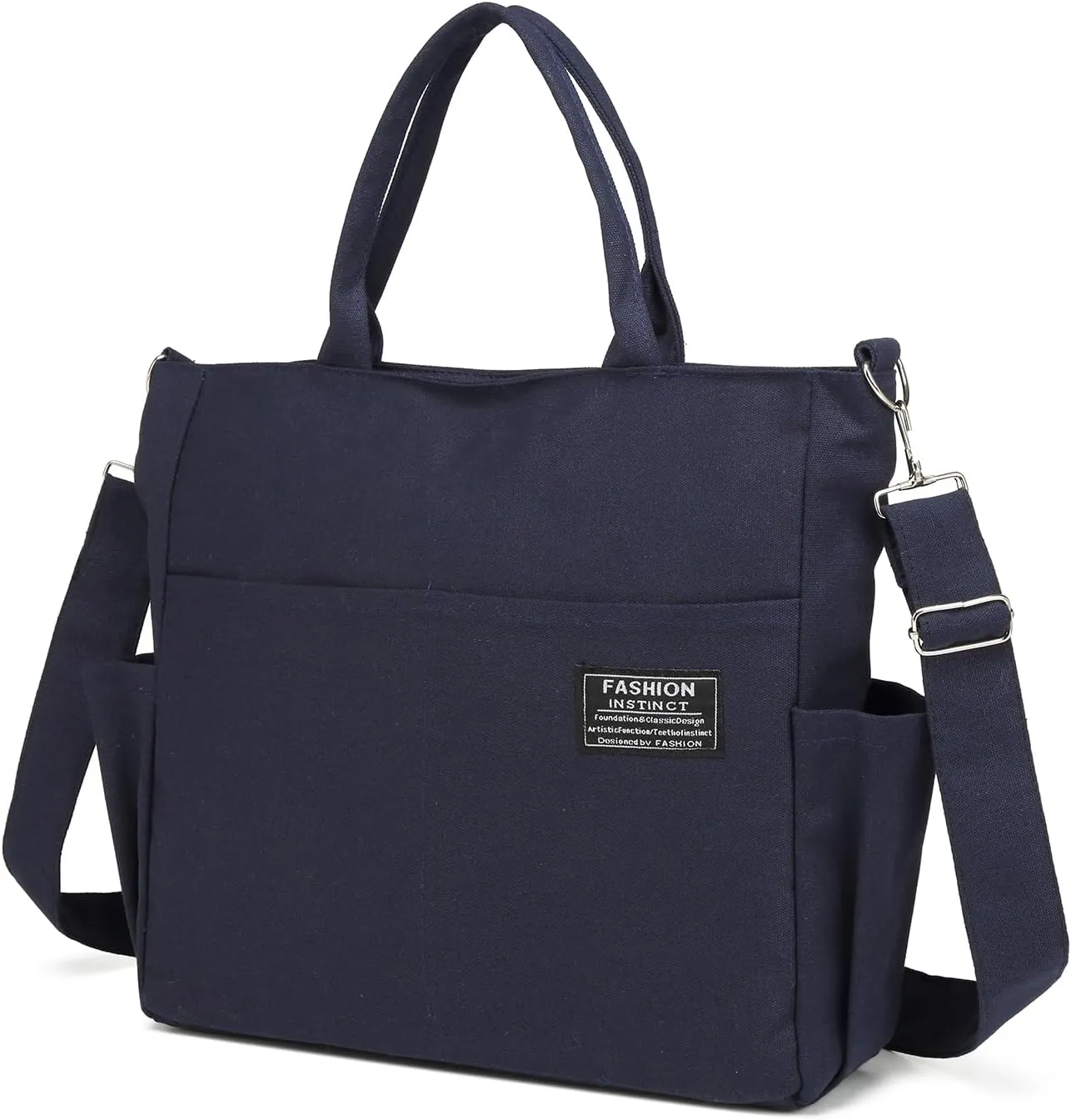 Afashor Women's Canvas Tote Bag Fashion Crossbody Handbag Large Capacity Travel Satchel