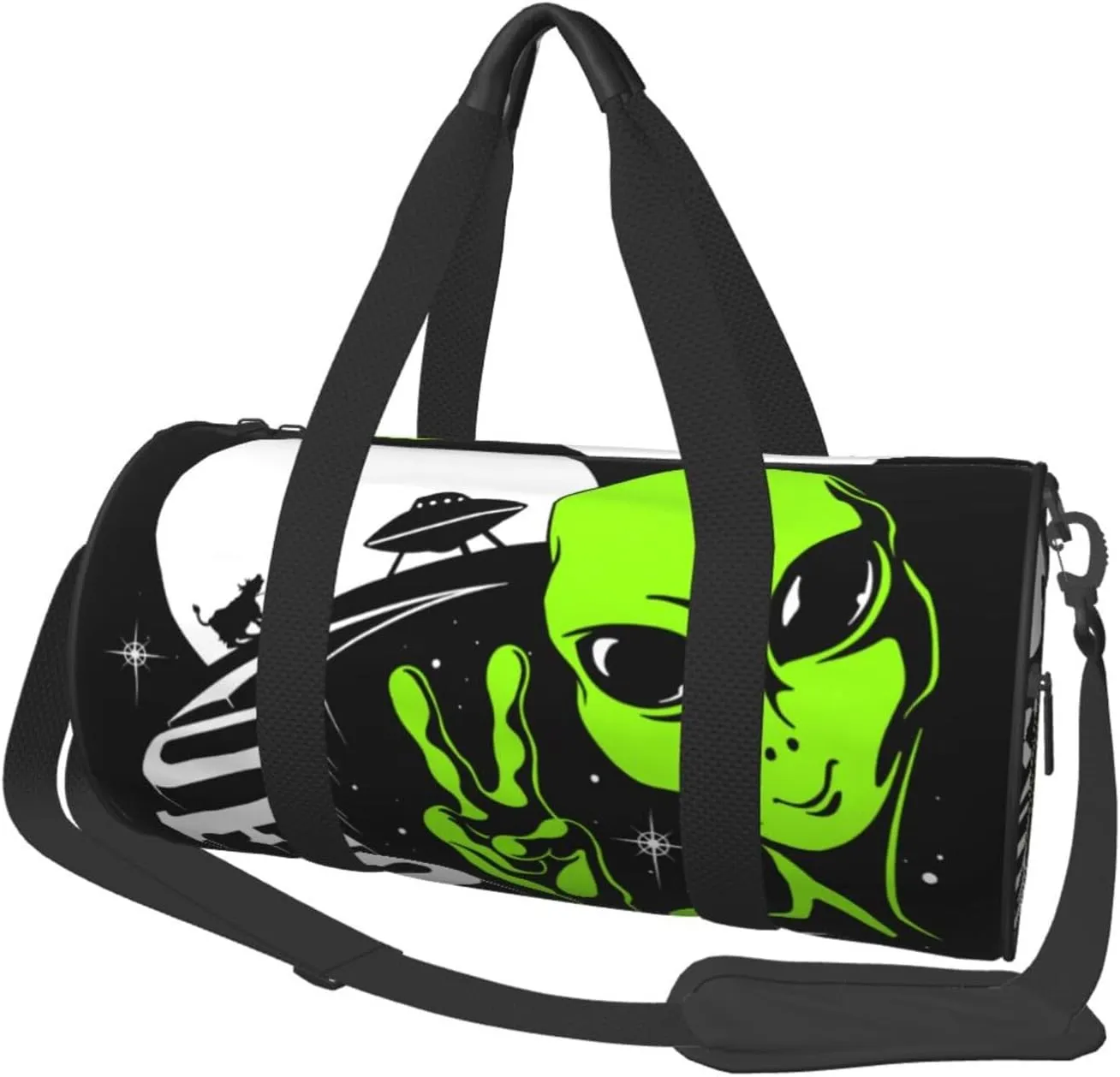 Alien Ufo Foldable Travel Duffel Bag Large Size Sports Gym Bag Multifunctional Weekender Overnigh Bag