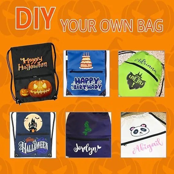 American Drawstring Backpack Bag Sport Gym Sackpack