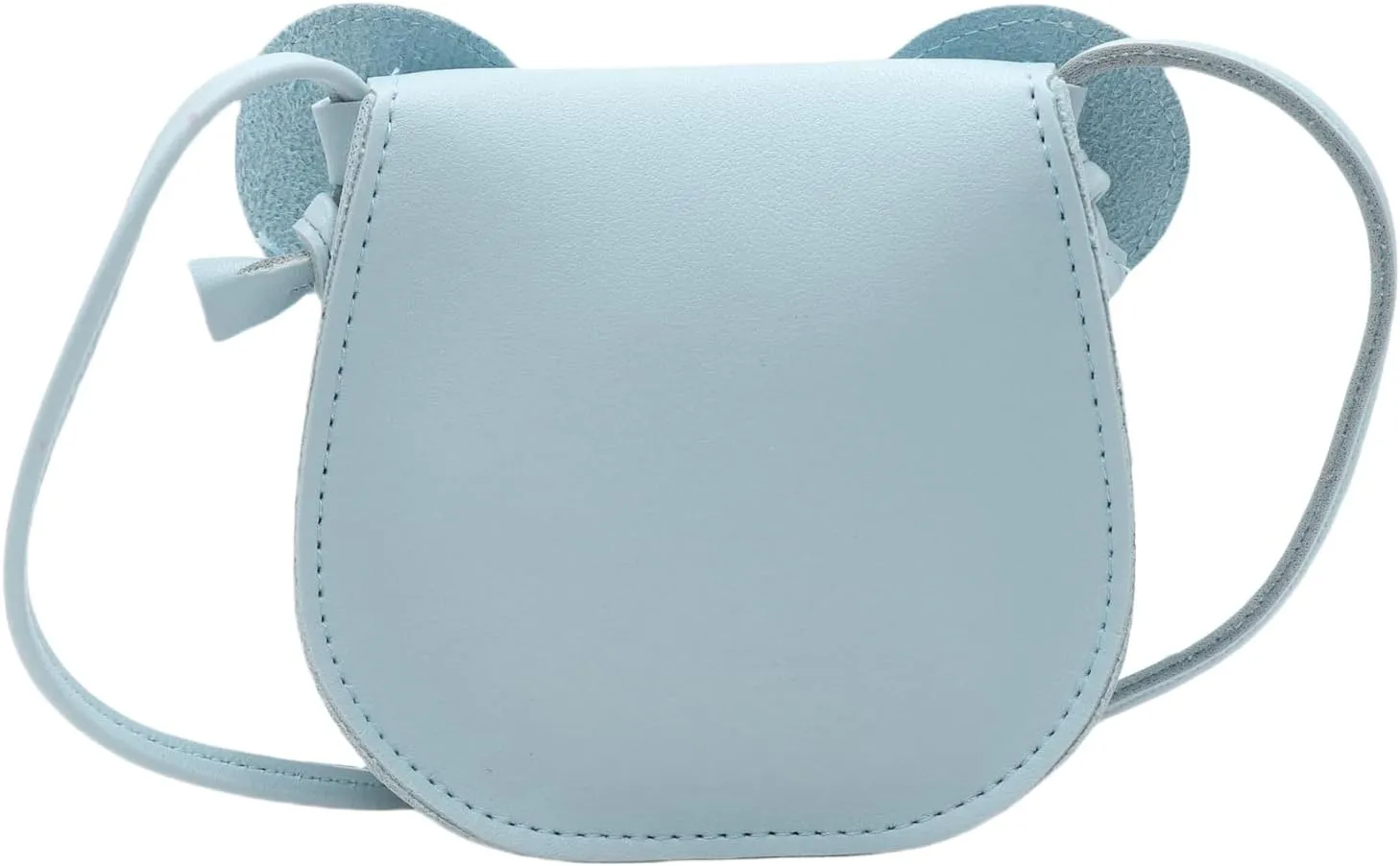 AMPOSSTO Cute Mouse Ears Crossbody Purse for Little Girls Large Bow Shoulder Bag Handbag Red Small