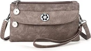 Angel Kiss Crossbody Bags Small Purses for Women Vegan Leather Cell Phone Wallet Purse with Wristlet Strap