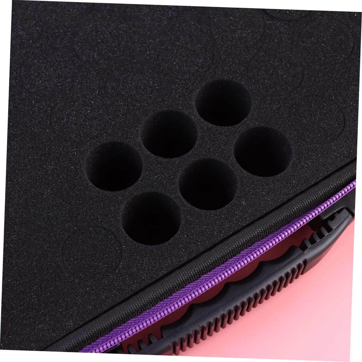 Angoily 2pcs Purse Organizer Insert Carry Case Travel Storage Box High Capacity, Purple, Size 2