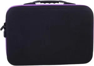 Angoily 2pcs Purse Organizer Insert Carry Case Travel Storage Box High Capacity, Purple, Size 2