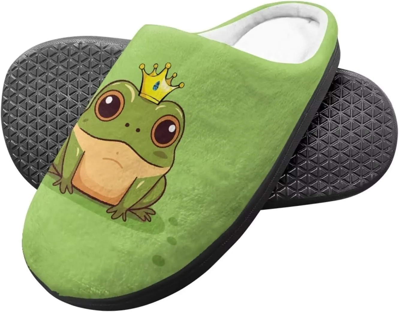 Animals Slip On Plush Slippers for Little Kids Boys Girls Lightweight Fuzzy Warm Winter Slippers Soft Flannel Indoor Outdoor Washable House Shoes Size 9-15