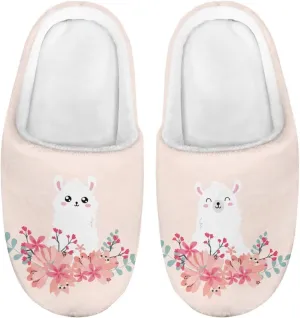 Animals Slip On Plush Slippers for Little Kids Boys Girls Lightweight Fuzzy Warm Winter Slippers Soft Flannel Indoor Outdoor Washable House Shoes Size 9-15