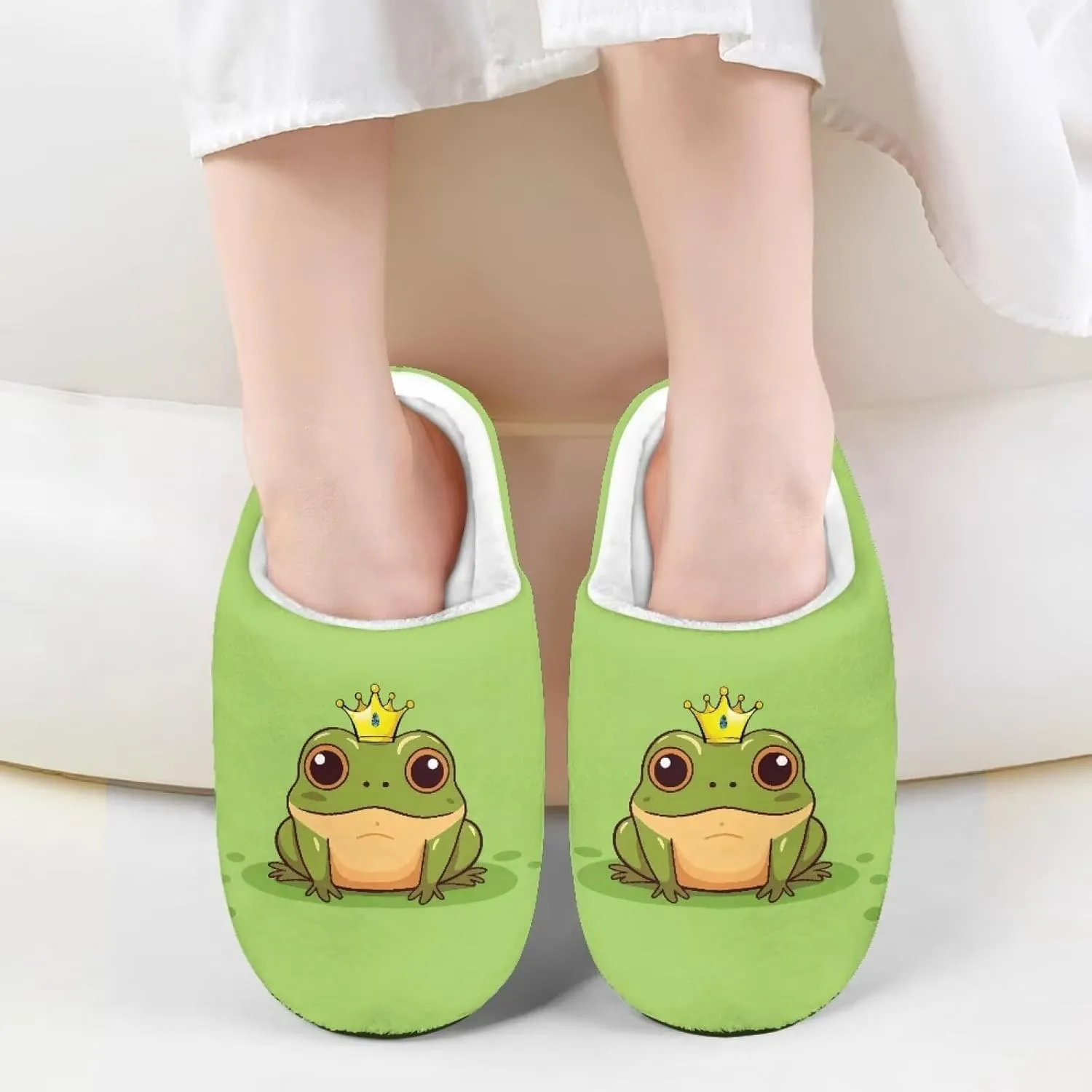 Animals Slip On Plush Slippers for Little Kids Boys Girls Lightweight Fuzzy Warm Winter Slippers Soft Flannel Indoor Outdoor Washable House Shoes Size 9-15