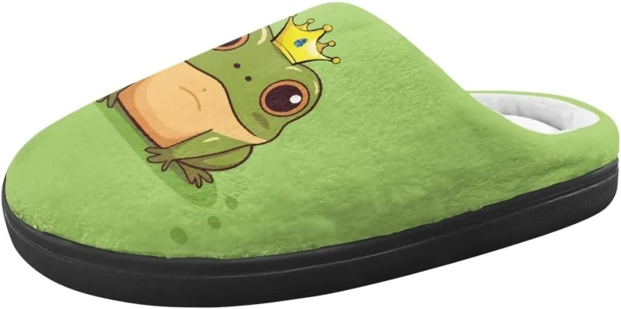 Animals Slip On Plush Slippers for Little Kids Boys Girls Lightweight Fuzzy Warm Winter Slippers Soft Flannel Indoor Outdoor Washable House Shoes Size 9-15