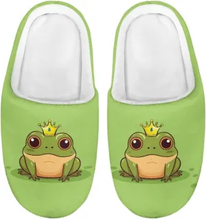 Animals Slip On Plush Slippers for Little Kids Boys Girls Lightweight Fuzzy Warm Winter Slippers Soft Flannel Indoor Outdoor Washable House Shoes Size 9-15