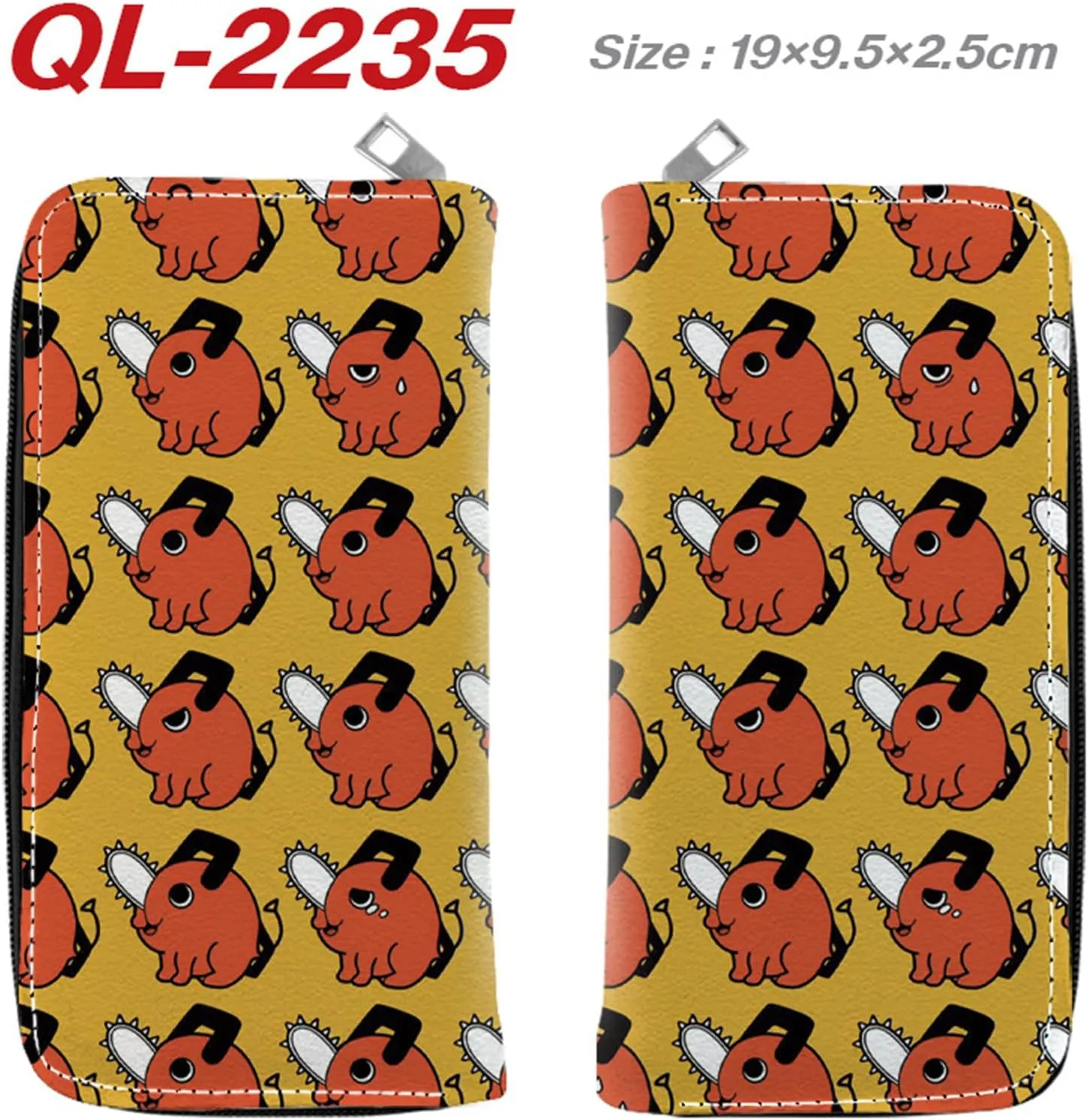 Anime Chainsaw Man Wallet Long Bifold Purse Credit Card Holder 1