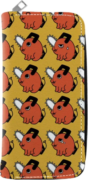 Anime Chainsaw Man Wallet Long Bifold Purse Credit Card Holder 1