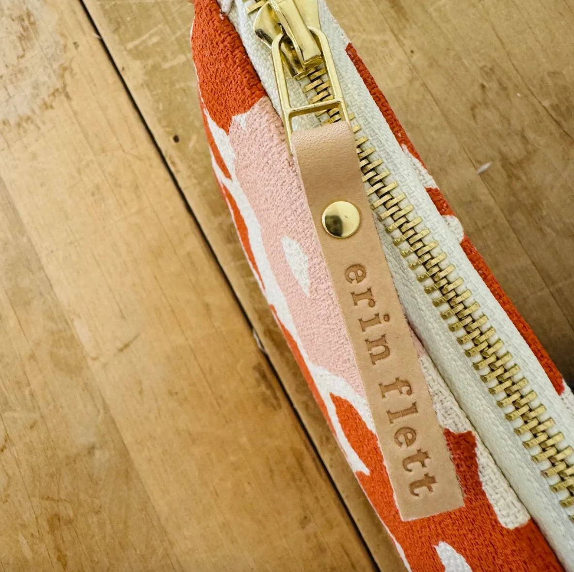 Anita Ellie Wristlet in Anthro Orange